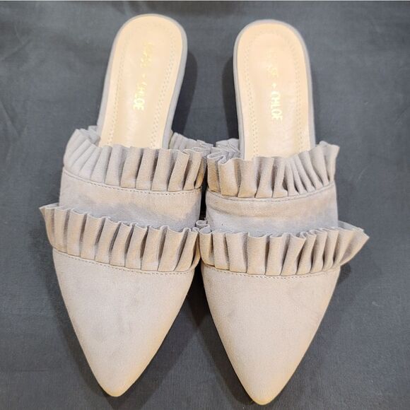 BRAND NEW CHASE&CHLOE POINTED TOE SLIP-ON WOMEN"S MULE - Picture 2 of 14